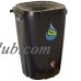 55 Gal. Terra Cotta Rain Barrel with Brass Spigot and Rain Barrel Kit   568387440
